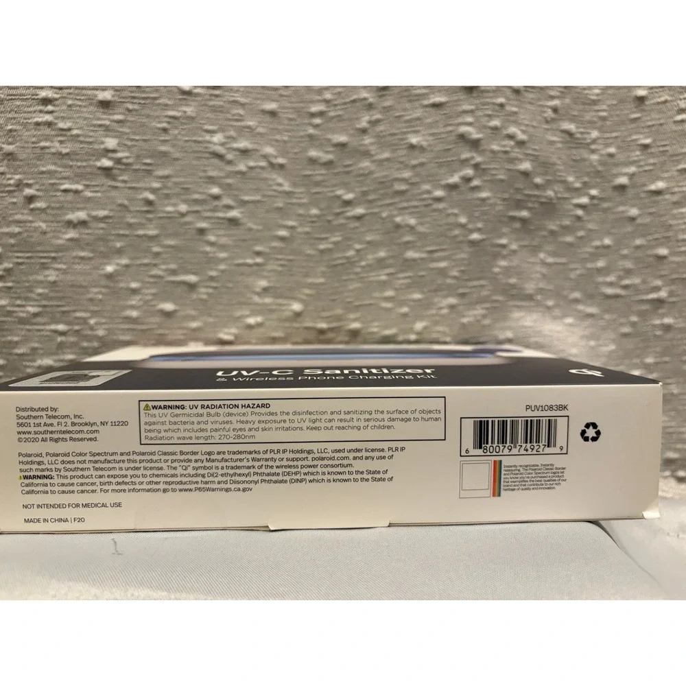 Polaroid ImUV-C Sanitizer & Wireless Phone Charging‎ Kit New Open Box